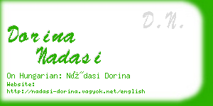 dorina nadasi business card
